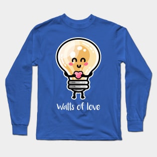 Cute Watts Of Love Pun Long Sleeve T-Shirt